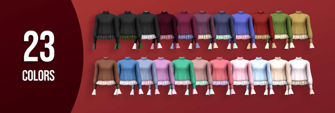 Галерея мода Свитер Ruffle Sweater #1